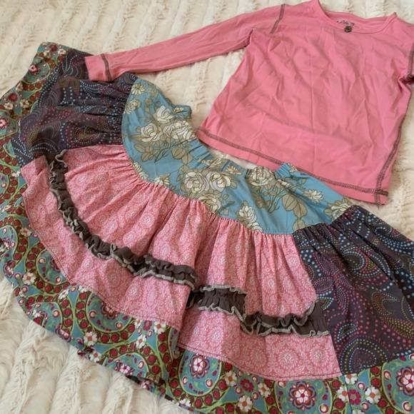 Matilda Jane Youth 2 Piece Shirt and Skirt Set ๐ธ Size 6 - Picture 2 of 9